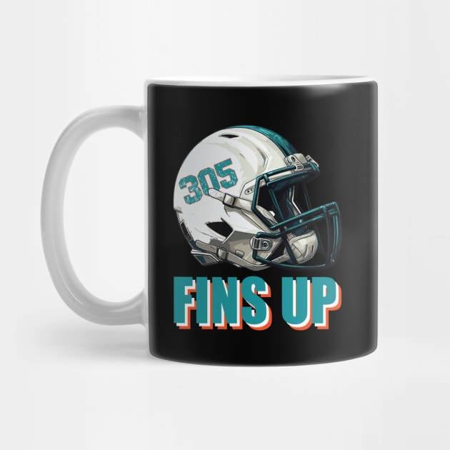 Fins Up Miami Dolphins by vectrus